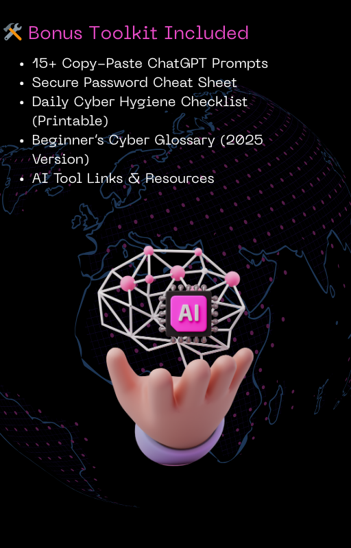 AI Cybersecurity for Beginners (2025) – Stop Hackers with ChatGPT & AI Tools | Instant PDF Download